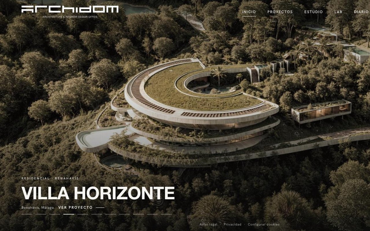 Web multilingüe para Archidom Studio, proyecto de Master Informática