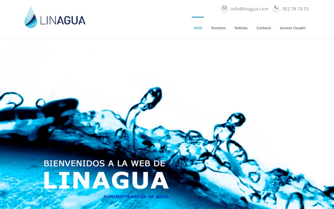 Web corporativa para Linagua, proyecto de Master Informática