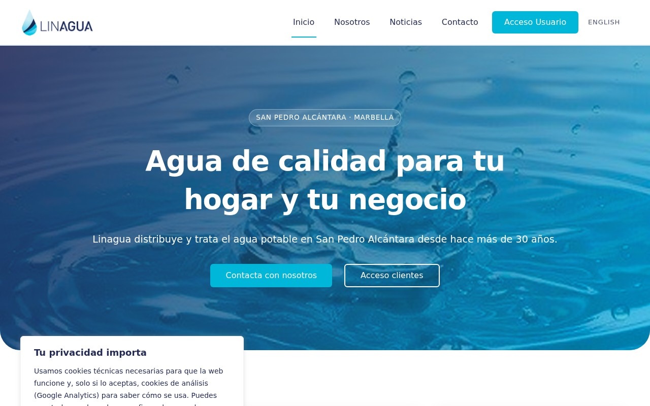 Web bilingüe para Linagua, proyecto de Master Informática