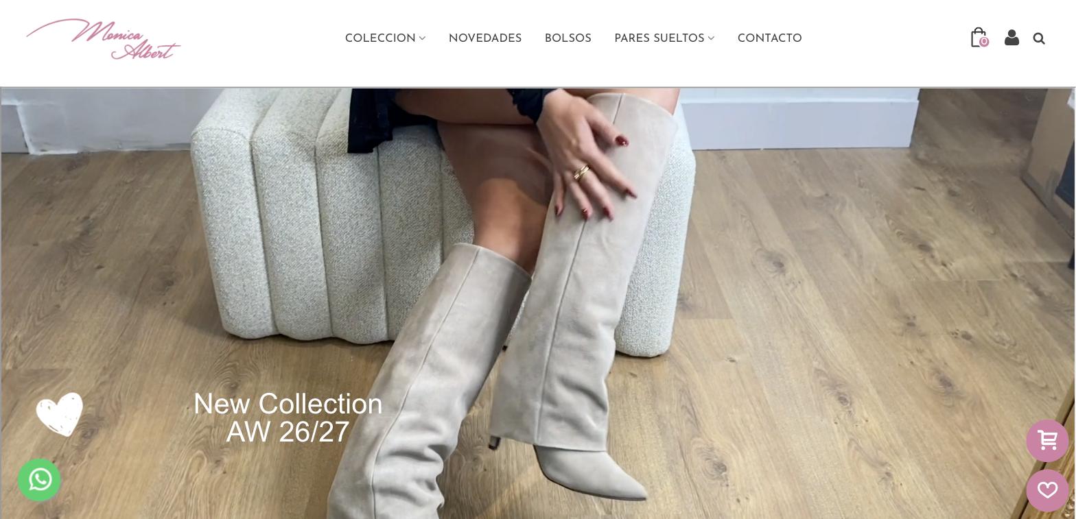 Tienda online para Monica Albert, proyecto de Master Informática